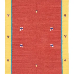 Kelim Teppich - Trendy 200 x 140 cm - rot