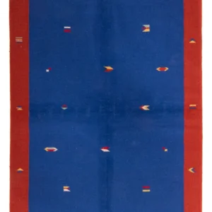 Kelim Teppich - Trendy 240 x 170 cm - dunkelblau