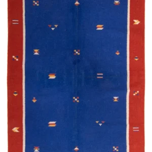 Kelim Teppich - Trendy 240 x 170 cm - dunkelblau