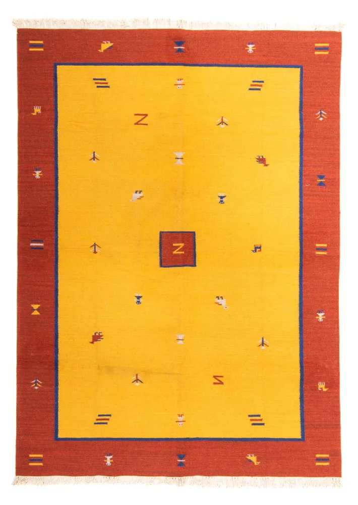 Kelim Teppich - Trendy 240 x 170 cm - gold