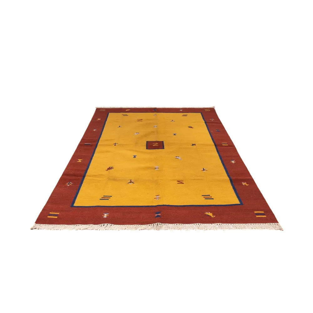 Kelim Teppich - Trendy 240 x 170 cm - gold