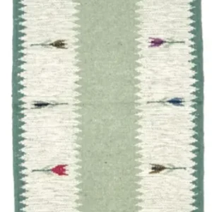 Kelim Teppich - Trendy 250 x 80 cm - hellgrün