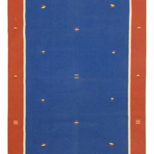 Kelim Teppich - Trendy 300 x 200 cm - blau