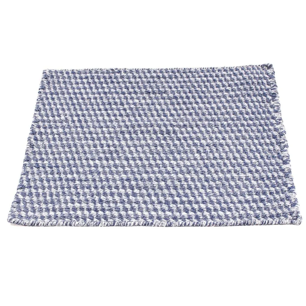 Kelim Teppich - Trendy 63 x 62 cm - dunkelblau