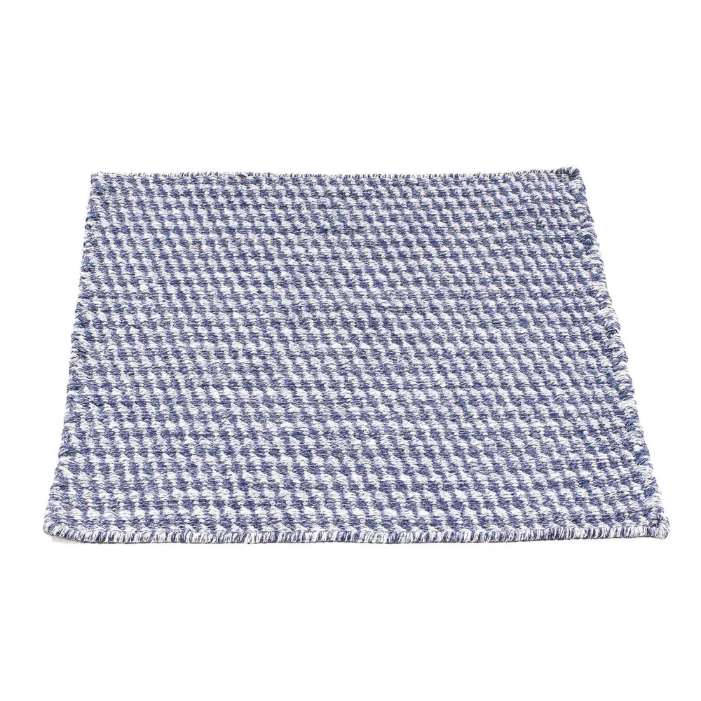 Kelim Teppich - Trendy 63 x 62 cm - dunkelblau