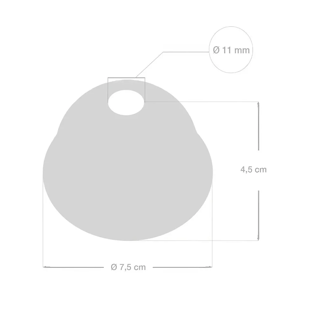 Kit base de teto em cerâmica Mini - Efeito Craquelet