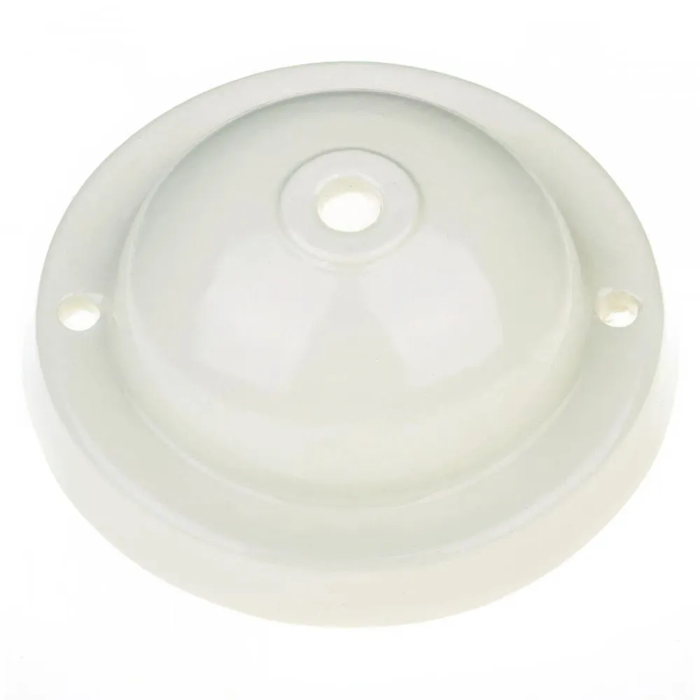 Kit base de teto em cerâmica simples - Branco