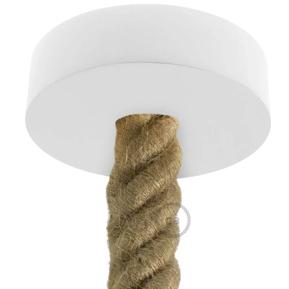 Kit base de teto em madeira para cordão 3XL - Branco