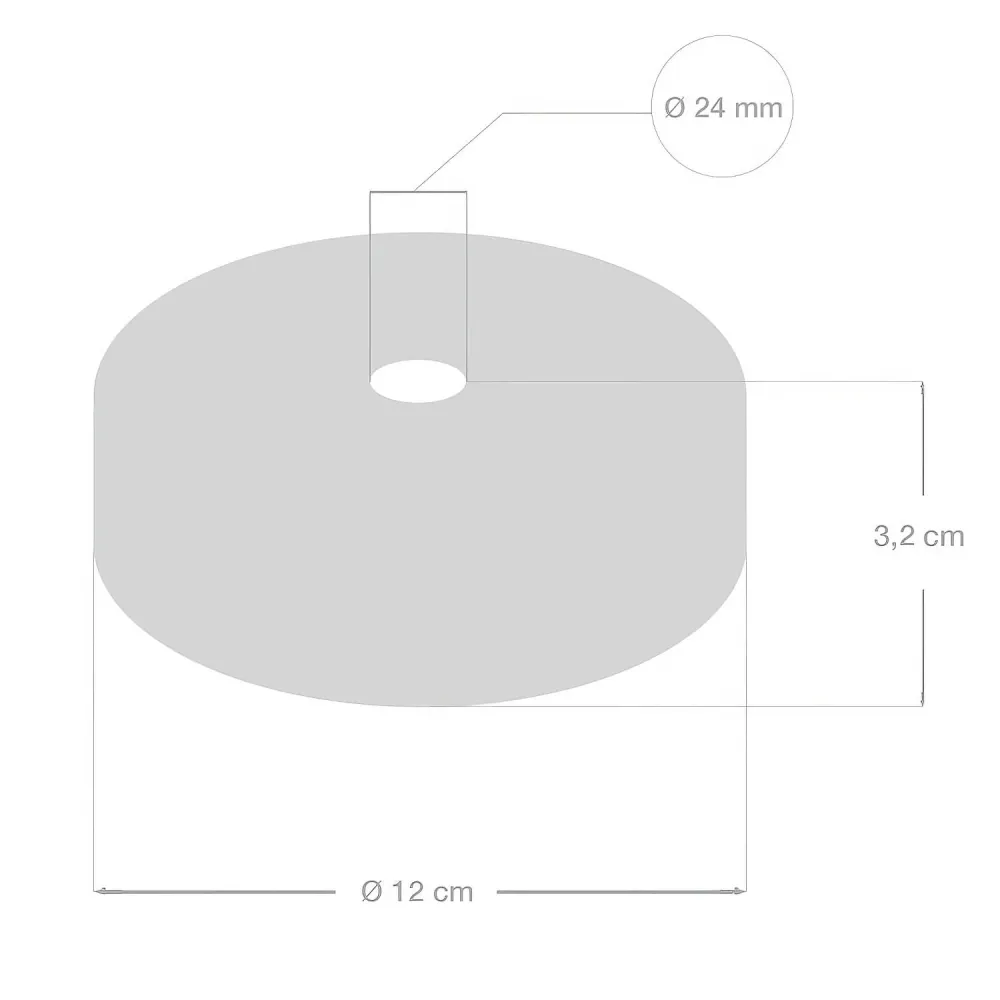 Kit base de teto em madeira para cordão 2XL - Preto