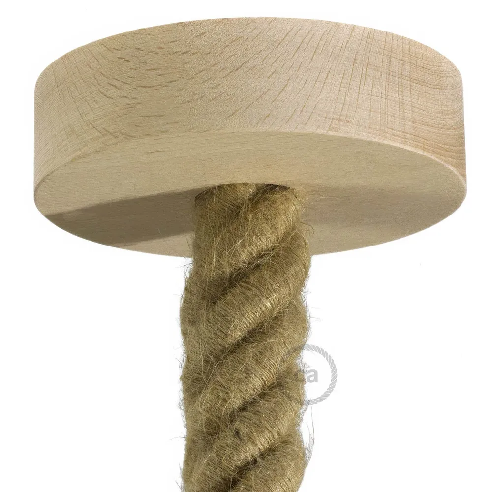 Kit base de teto em madeira para cordão 3XL - Neutro