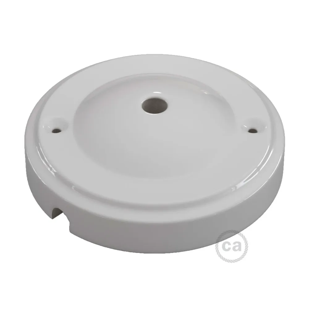 Kit base de teto Minimal em porcelana - Branco