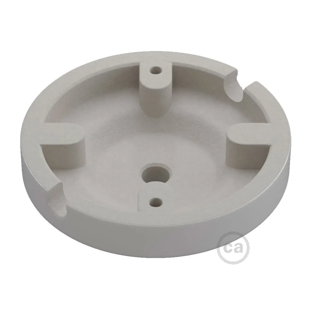 Kit base de teto Minimal em porcelana - Branco
