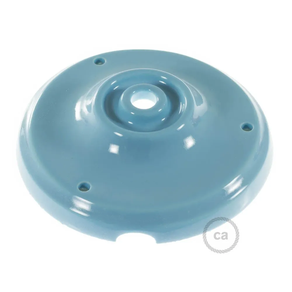 Kit base de teto em porcelana - Azul