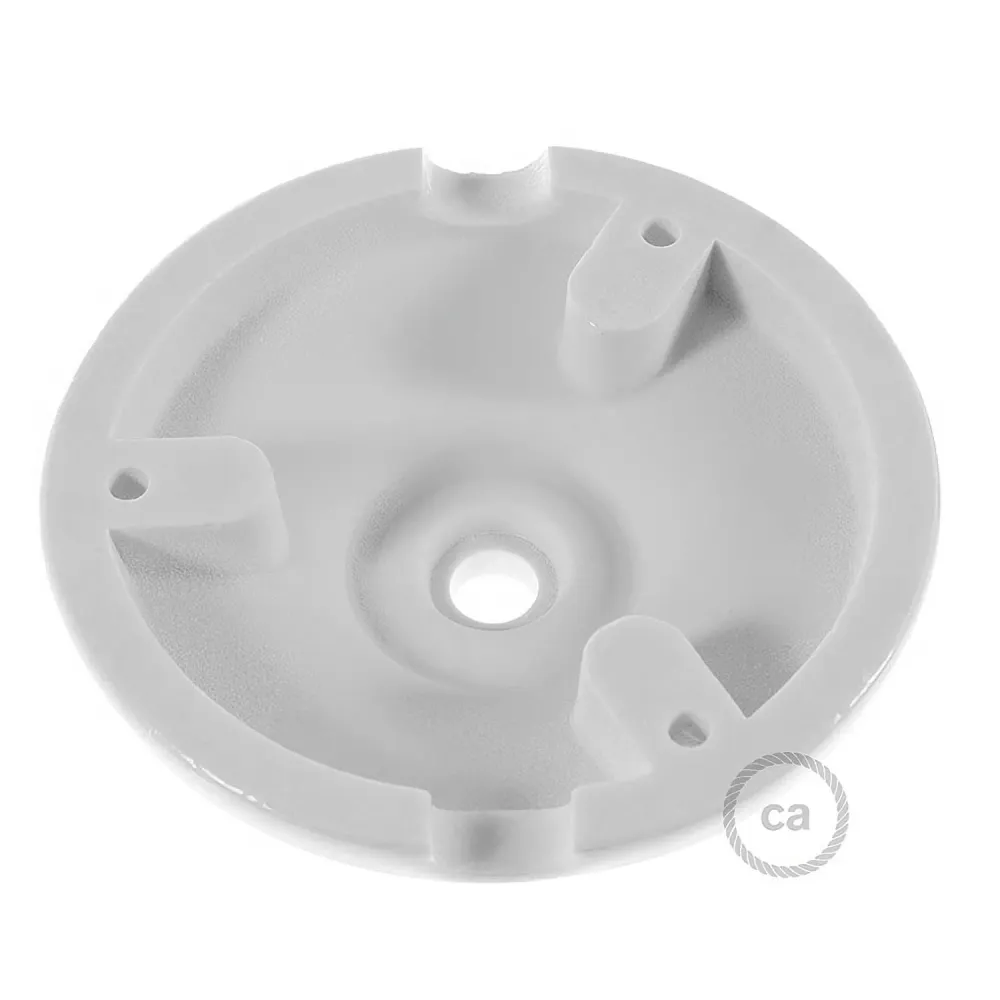 Kit base de teto em porcelana - Branco