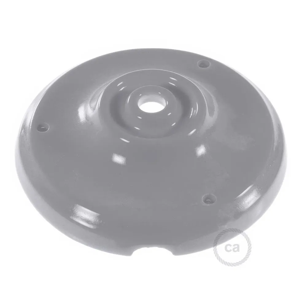 Kit base de teto em porcelana - Cinzento