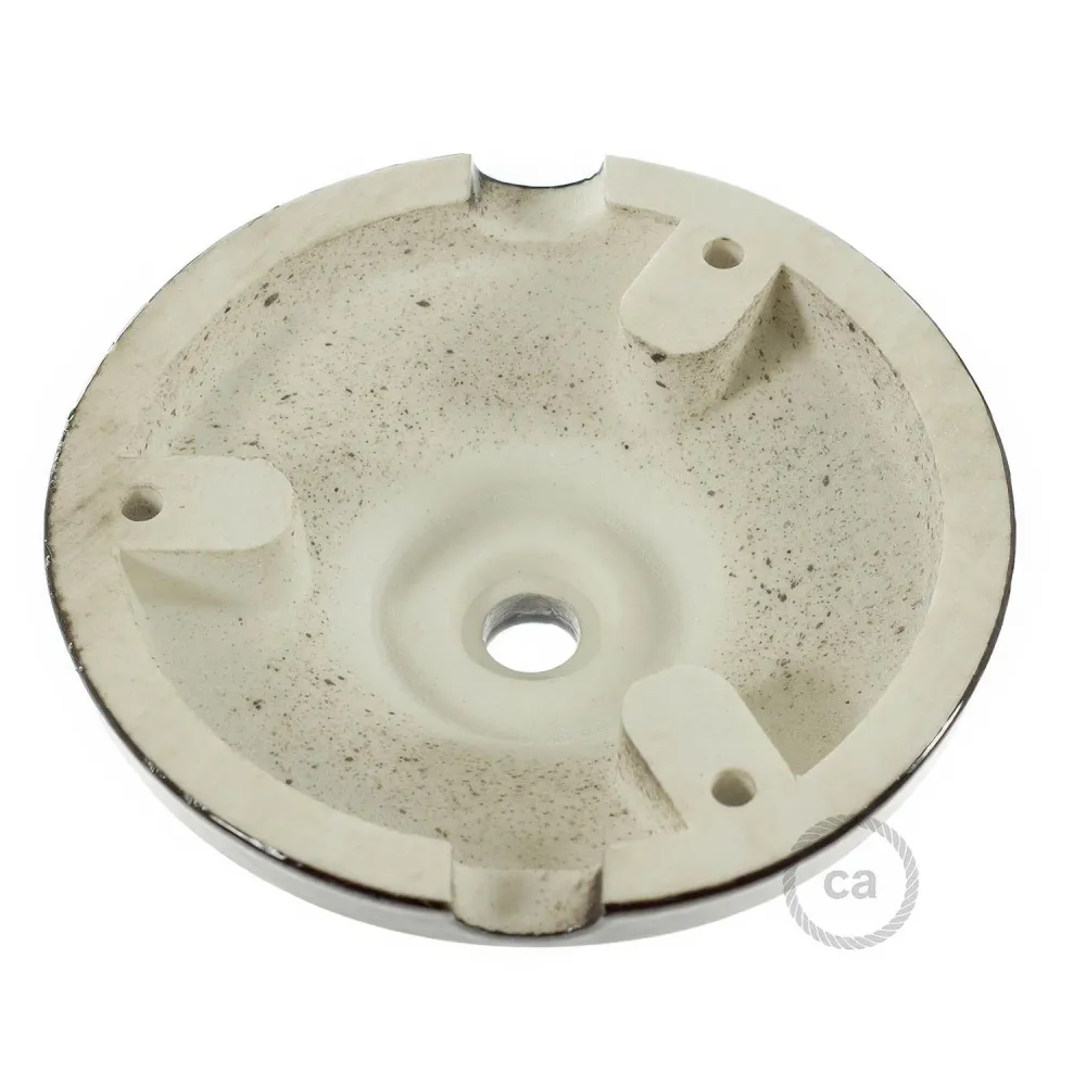 Kit base de teto em porcelana - Preto