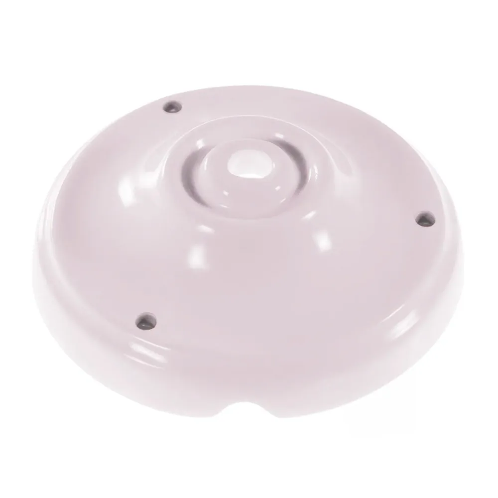Kit base de teto em porcelana - Rosa antigo