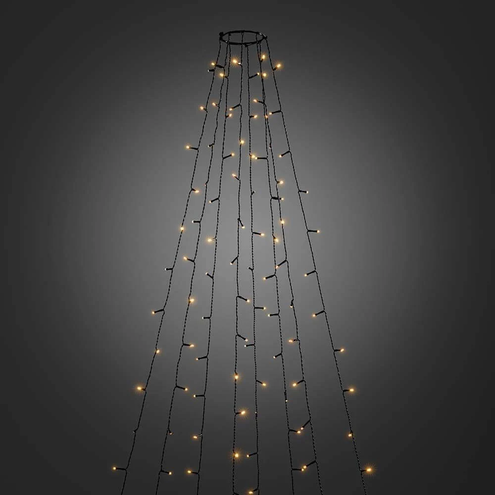 LED Ring Tree Casat 8 fios de efeito de brilho 400 diodos âmbar ip44