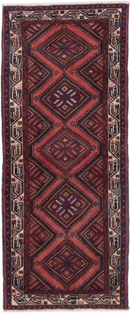 Läufer Perser - Nomadic - 210 x 90 cm - dunkelrot