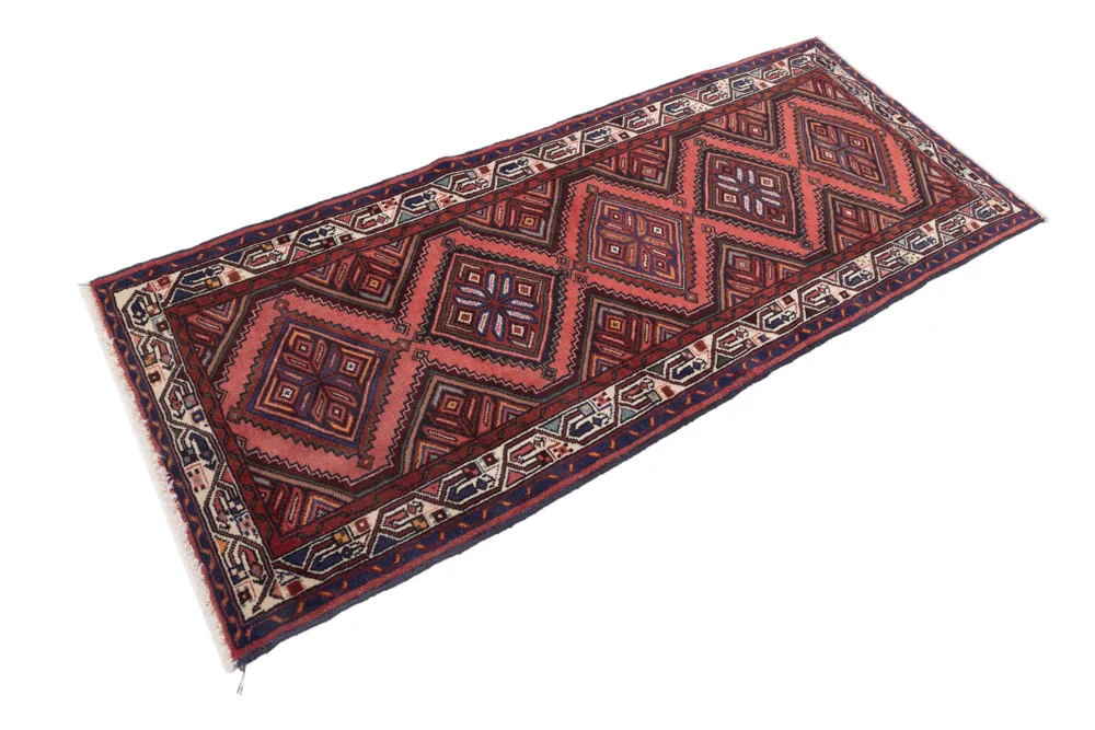 Läufer Perser - Nomadic - 210 x 90 cm - dunkelrot