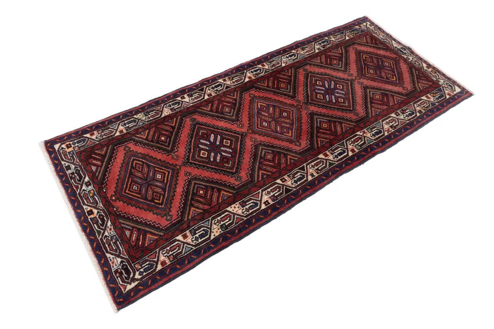 Läufer Perser - Nomadic - 210 x 90 cm - dunkelrot