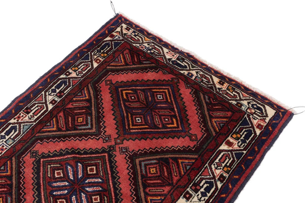 Läufer Perser - Nomadic - 210 x 90 cm - dunkelrot