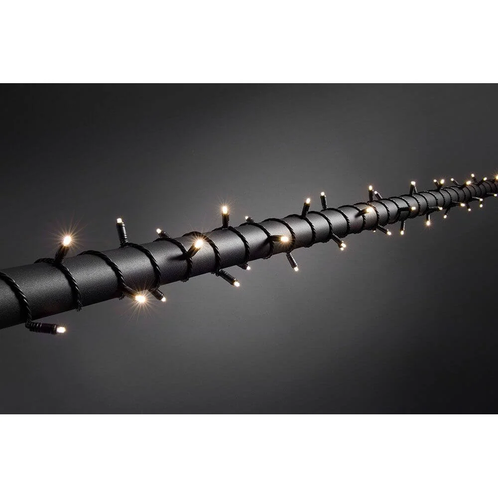 Luzes de fada micro LED com regulador de intensidade IP67 40 díodos brancos quentes IP44