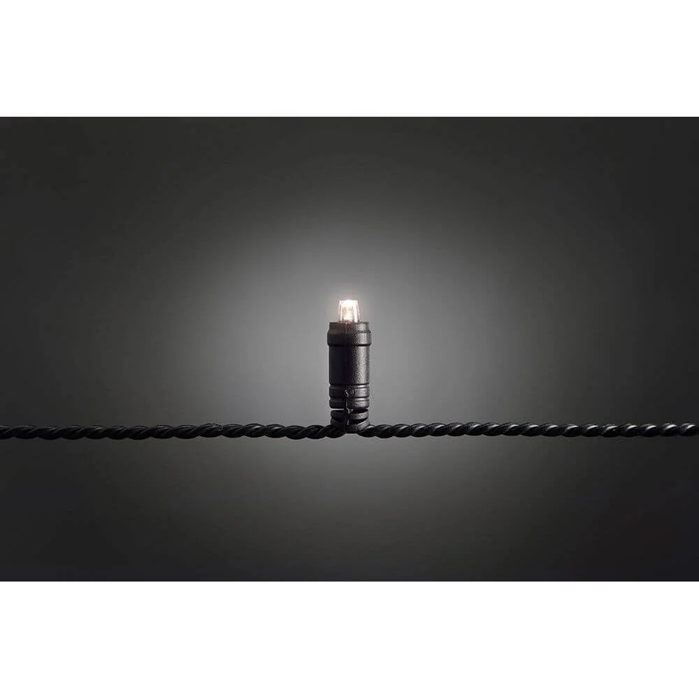 Luzes de fada micro LED com regulador de intensidade IP67 40 díodos brancos quentes IP44