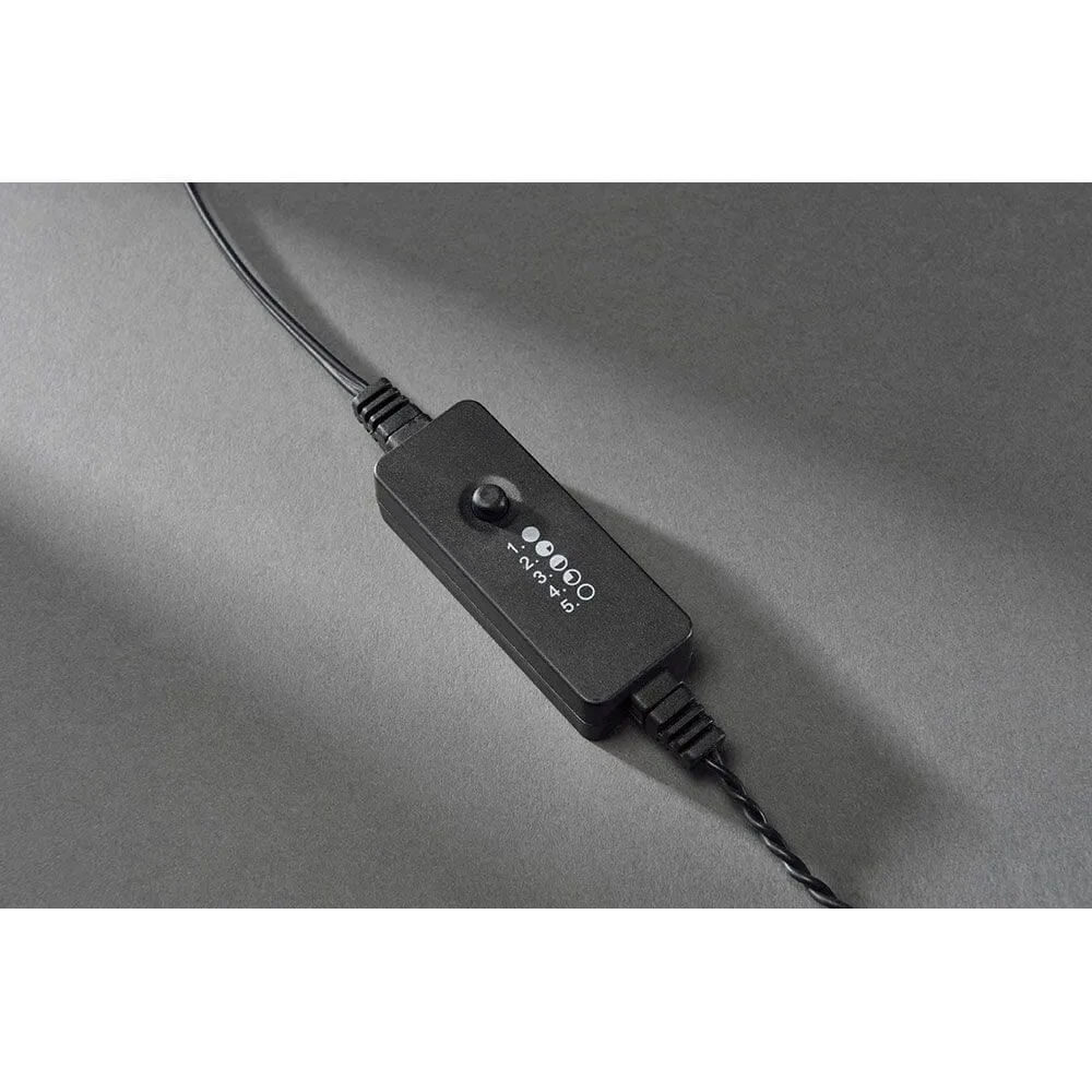 Luzes de fada micro LED com regulador de intensidade IP67 40 díodos brancos quentes IP44