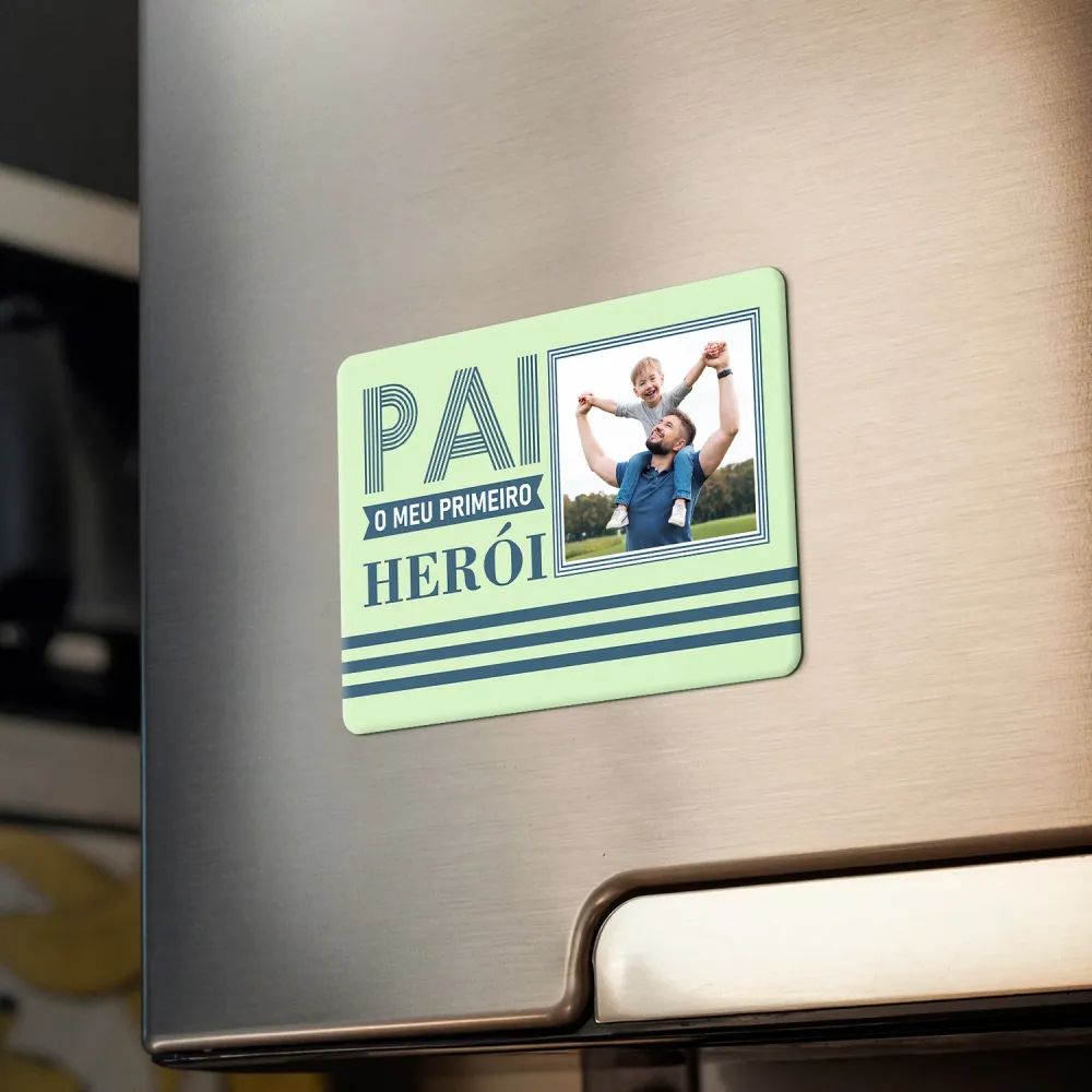Íman "Pai o meu primeiro herói"