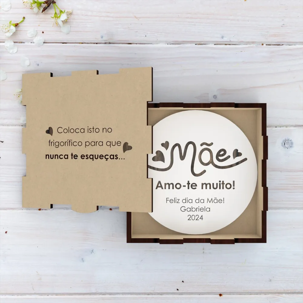 Íman Personalizado para Dia da Mãe com Caixa