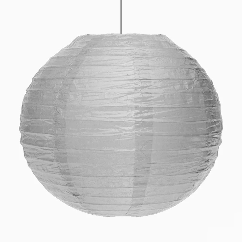 Lámpara Esfera Papel Grande Ø 40 cm Plata (1 ud) Maxi Products