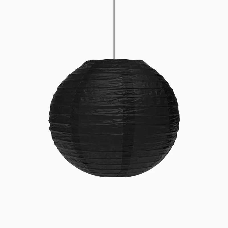 Lámpara Esfera Papel Supermini Negro (1 ud) Maxi Products