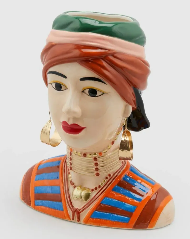 Vaso de cerâmica busto de homem MIMÍ