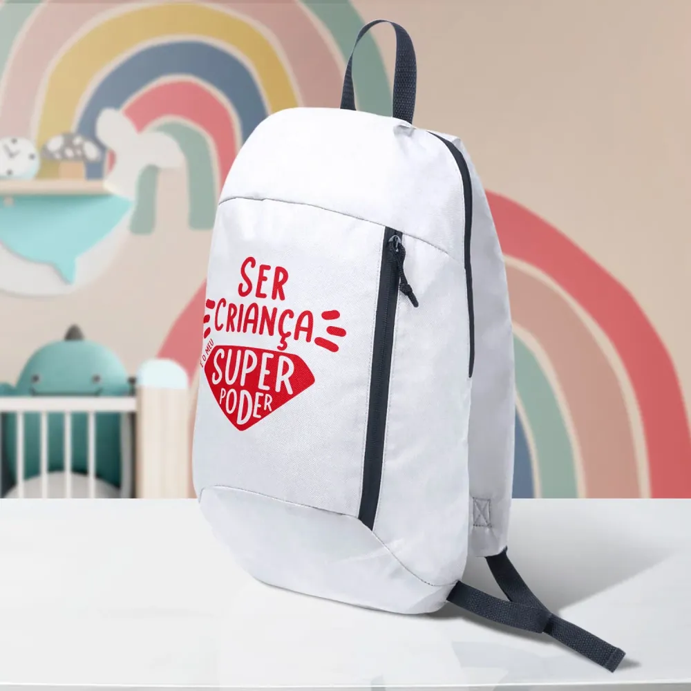 Mochila "Ser crianç é o meu super poder"