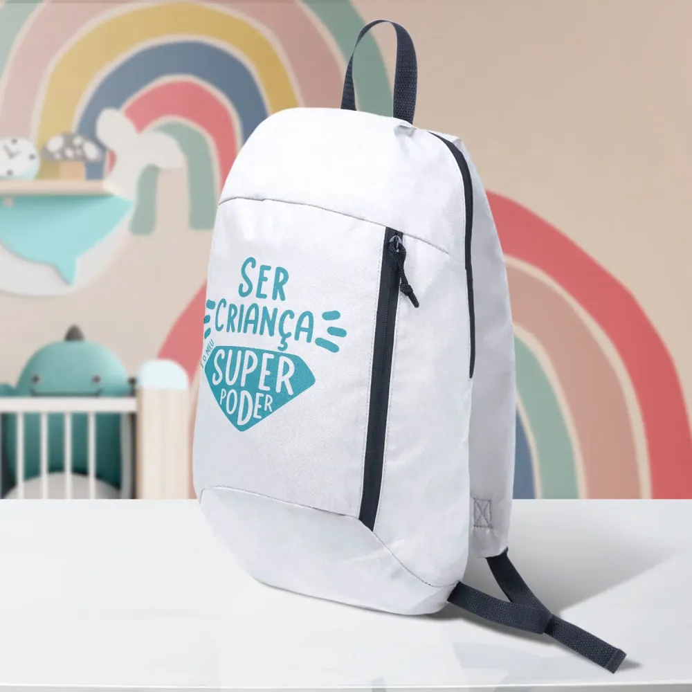 Mochila "Ser crianç é o meu super poder"