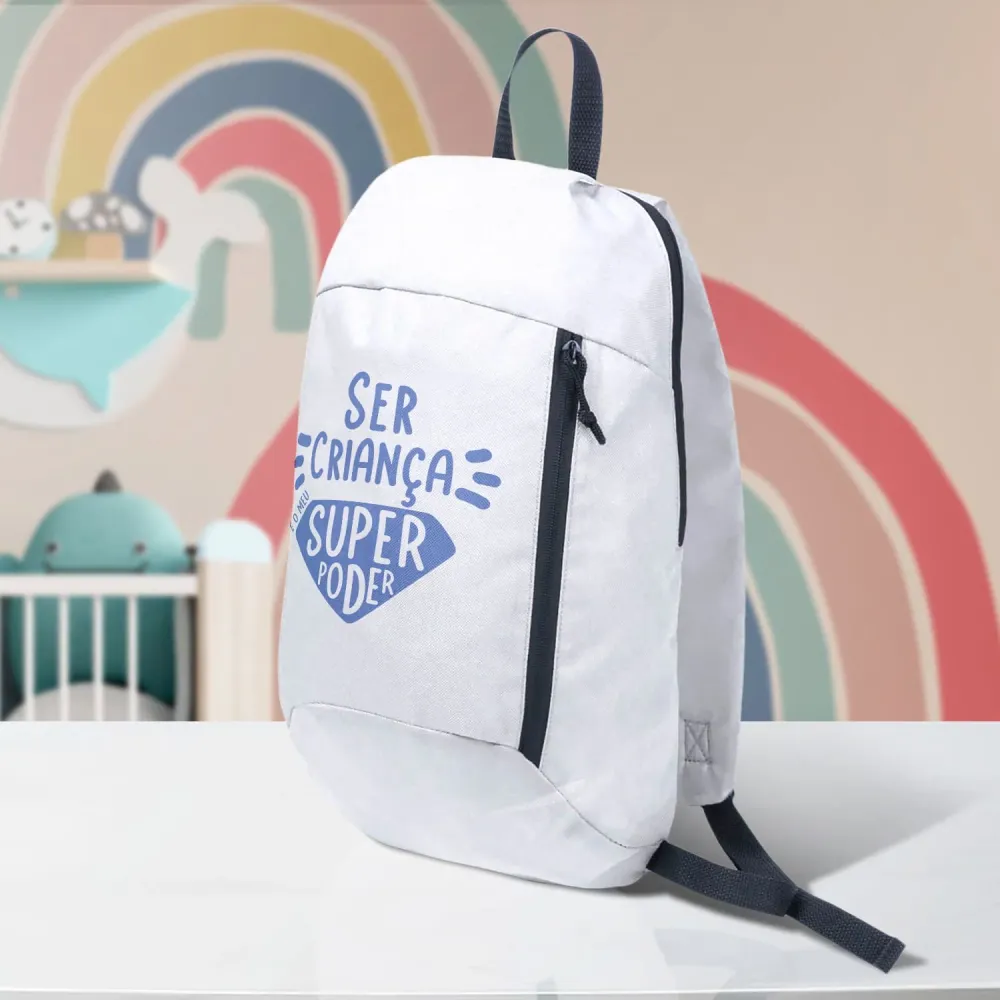 Mochila "Ser crianç é o meu super poder"