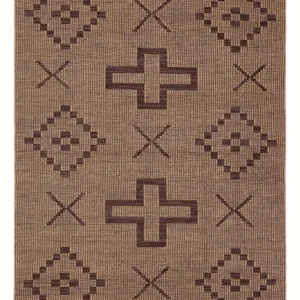 Moderner Teppich - 250 x 150 cm - hellbraun