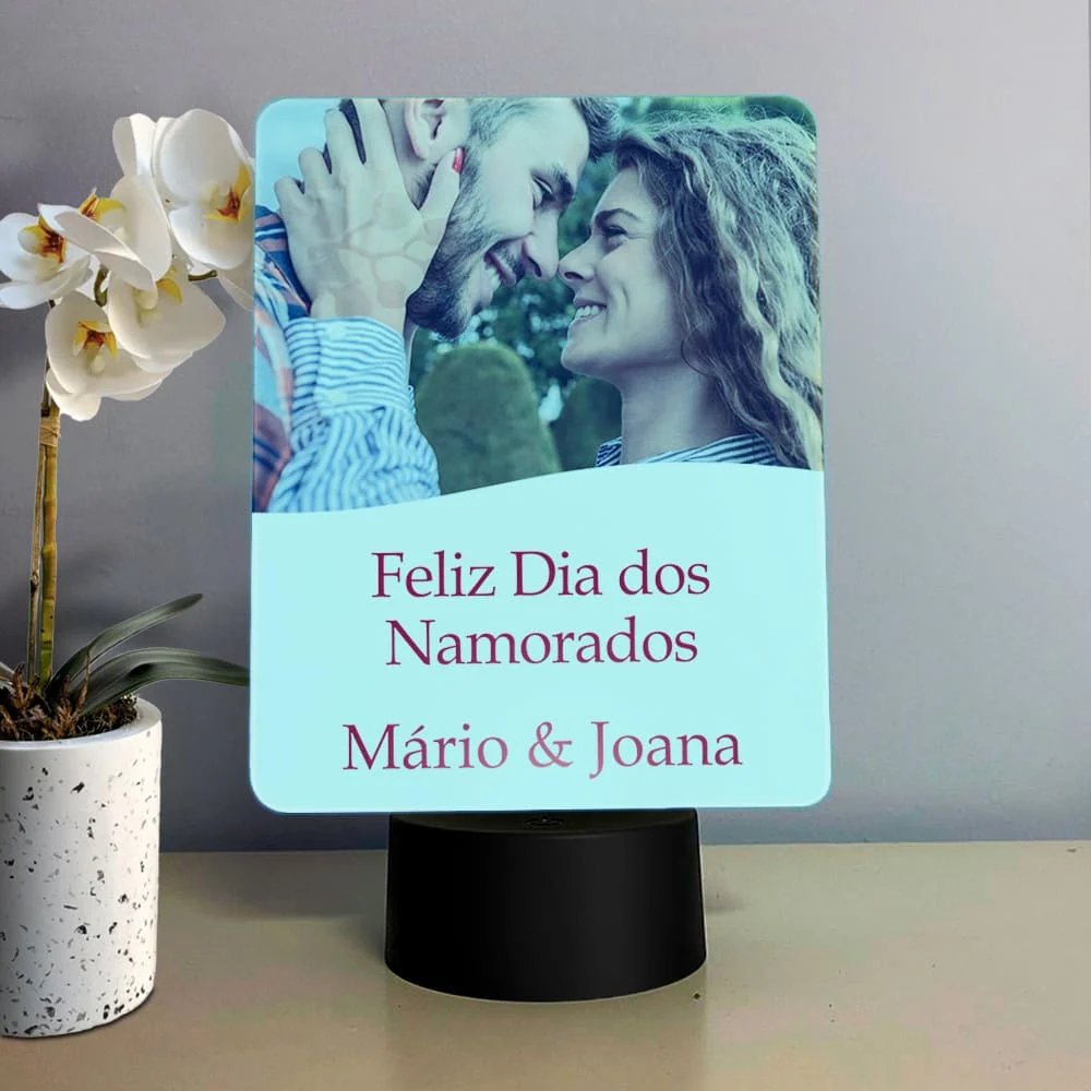 Moldura com LED "Dia dos Namorados"