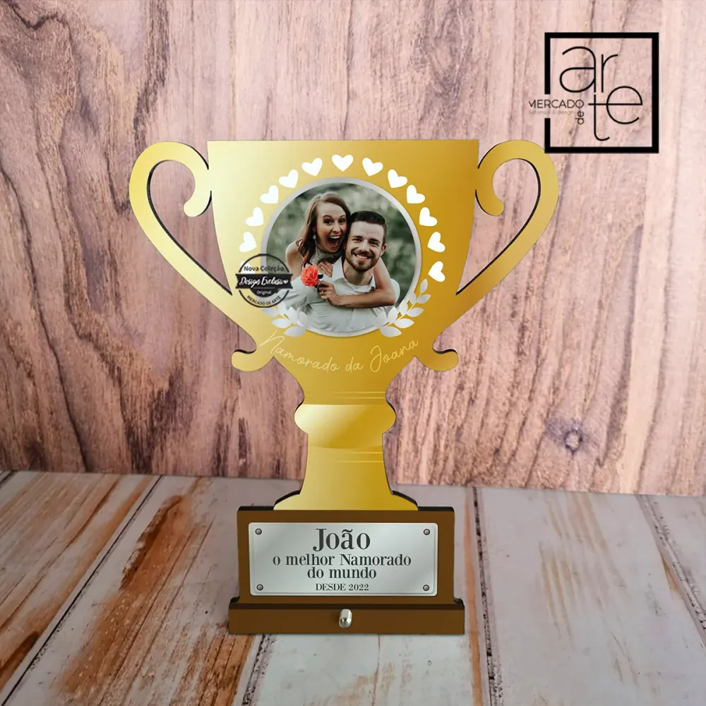 Moldura taç "O melhor namorado do Mundo"