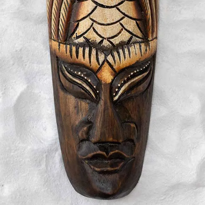 Máscara Coruja Tribal De Bali