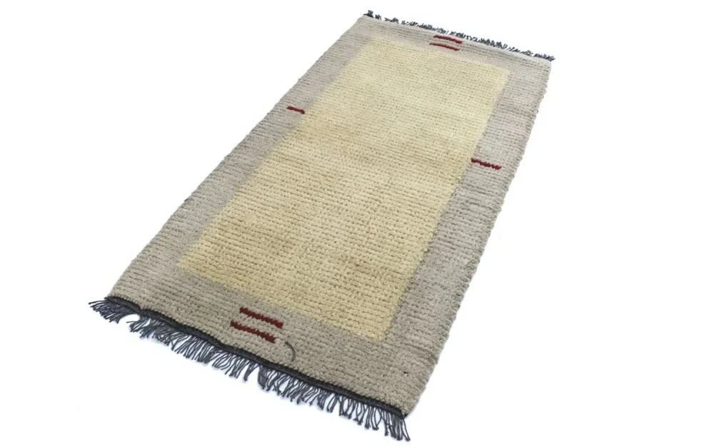 Nepal Teppich 140 x 70 cm - beige