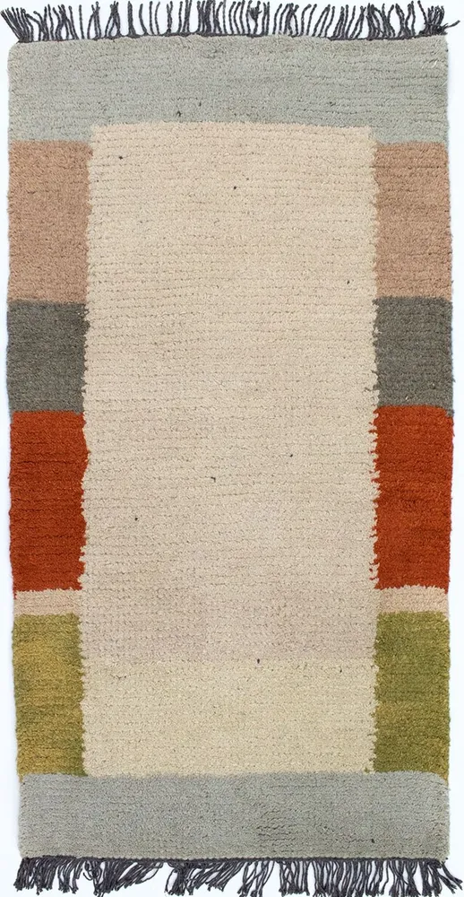 Nepal Teppich 140 x 70 cm - beige