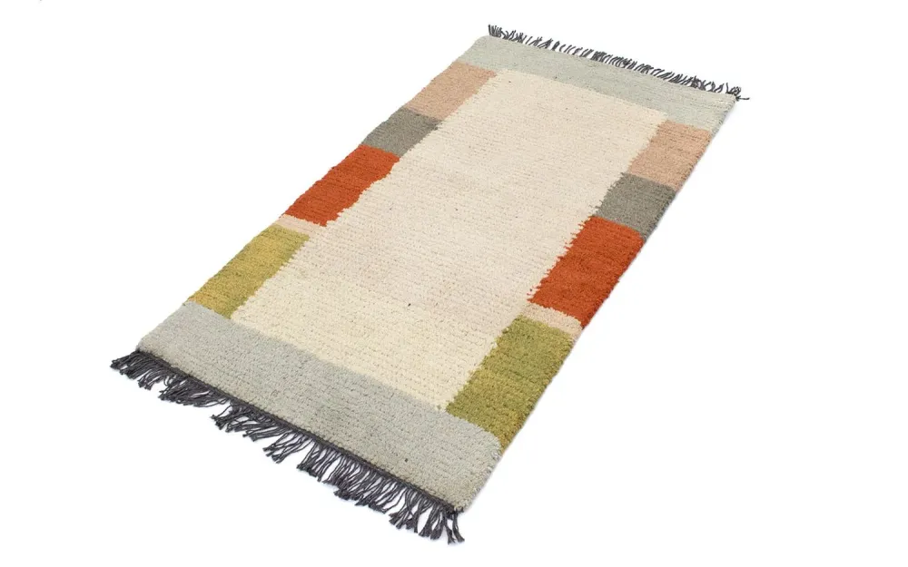 Nepal Teppich 140 x 70 cm - beige