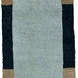 Nepal Teppich 140 x 70 cm - blau