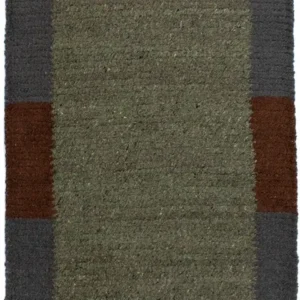 Nepal Teppich 140 x 70 cm - grau