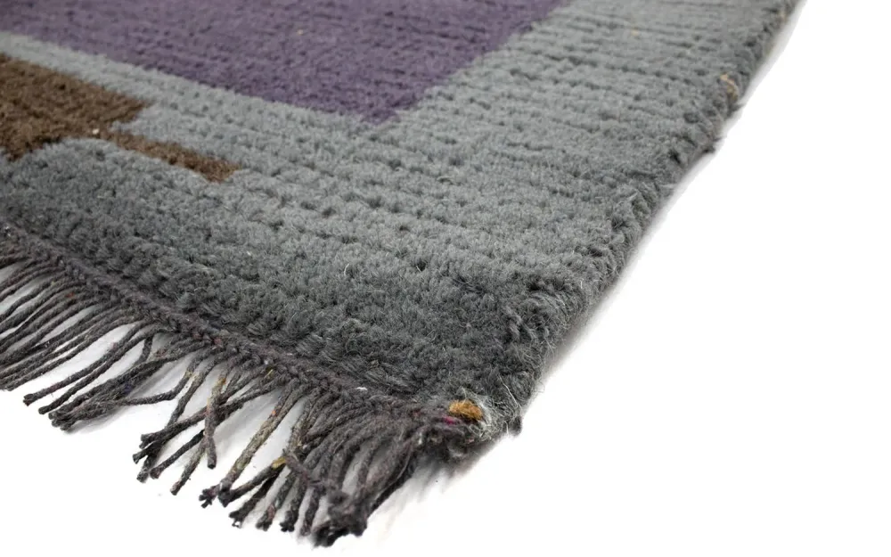 Nepal Teppich 140 x 70 cm - lila