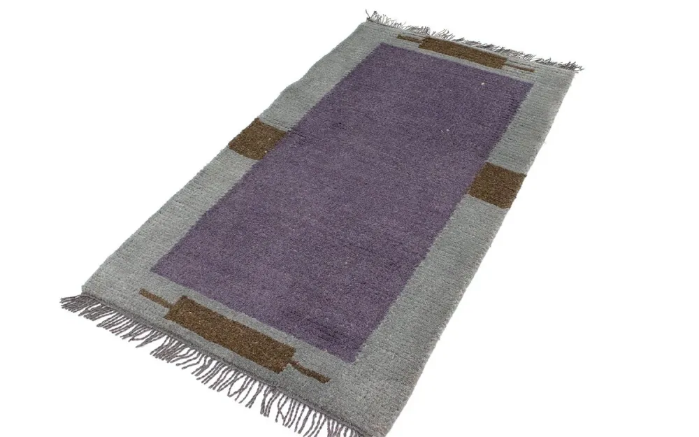 Nepal Teppich 140 x 70 cm - lila