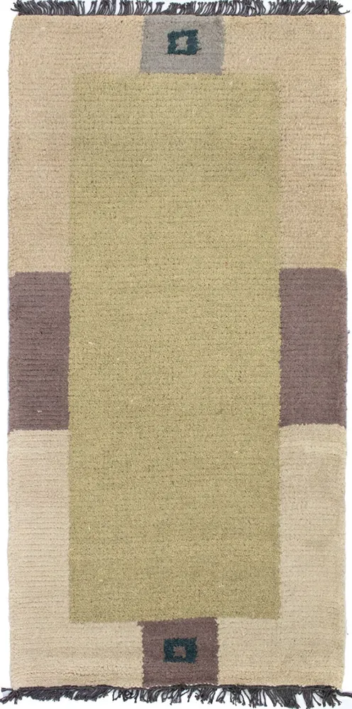 Nepal Teppich 140 x 70 cm - mehrfarbig