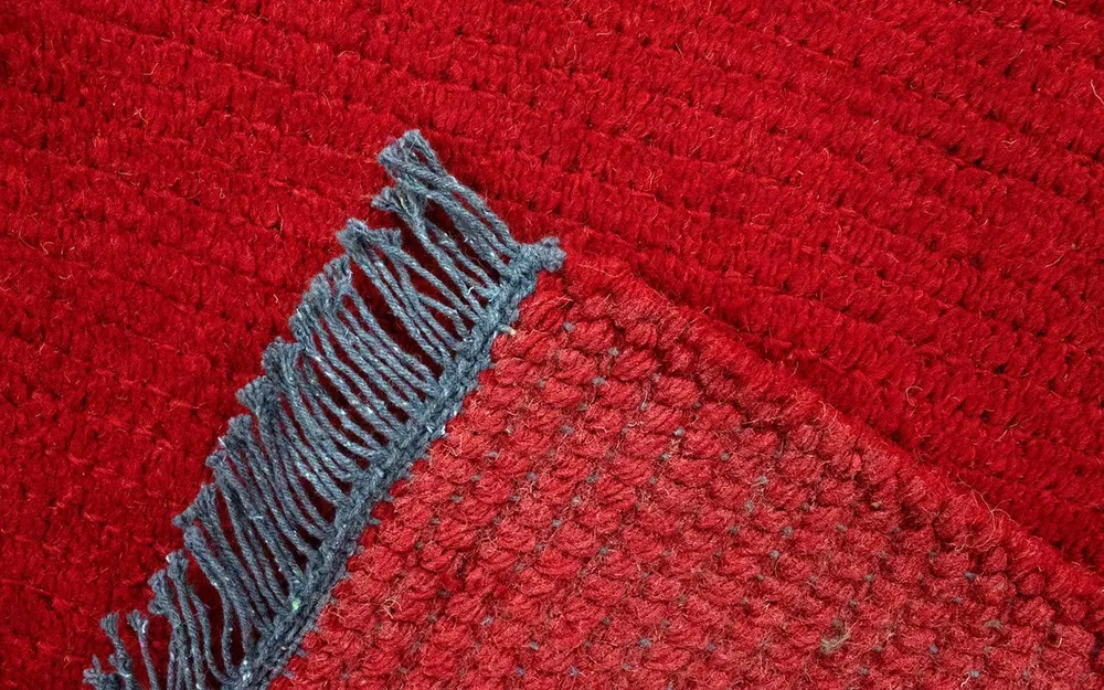 Nepal Teppich 140 x 70 cm - rot